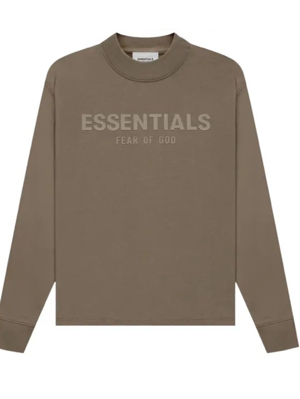 Fear of God Essentials Kids Long-Sleeve Tee 'Harvest' Size 8 Medium